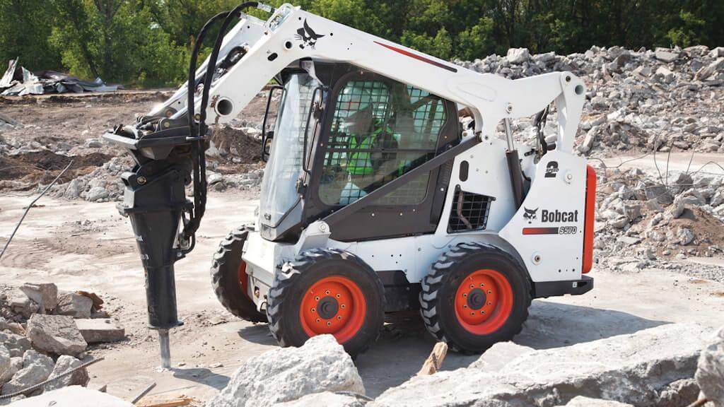 Skid steer breaker attachments