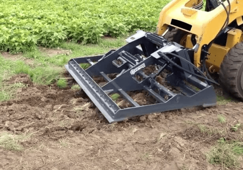 Skid steer land-leveler attachments