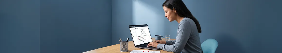 Brand owner at laptop reviewing flat-converting Amazon product listing data with concerned focus in natural desk light Brand owner at laptop reviewing flat-converting Amazon product listing data with concerned focus in natural desk light