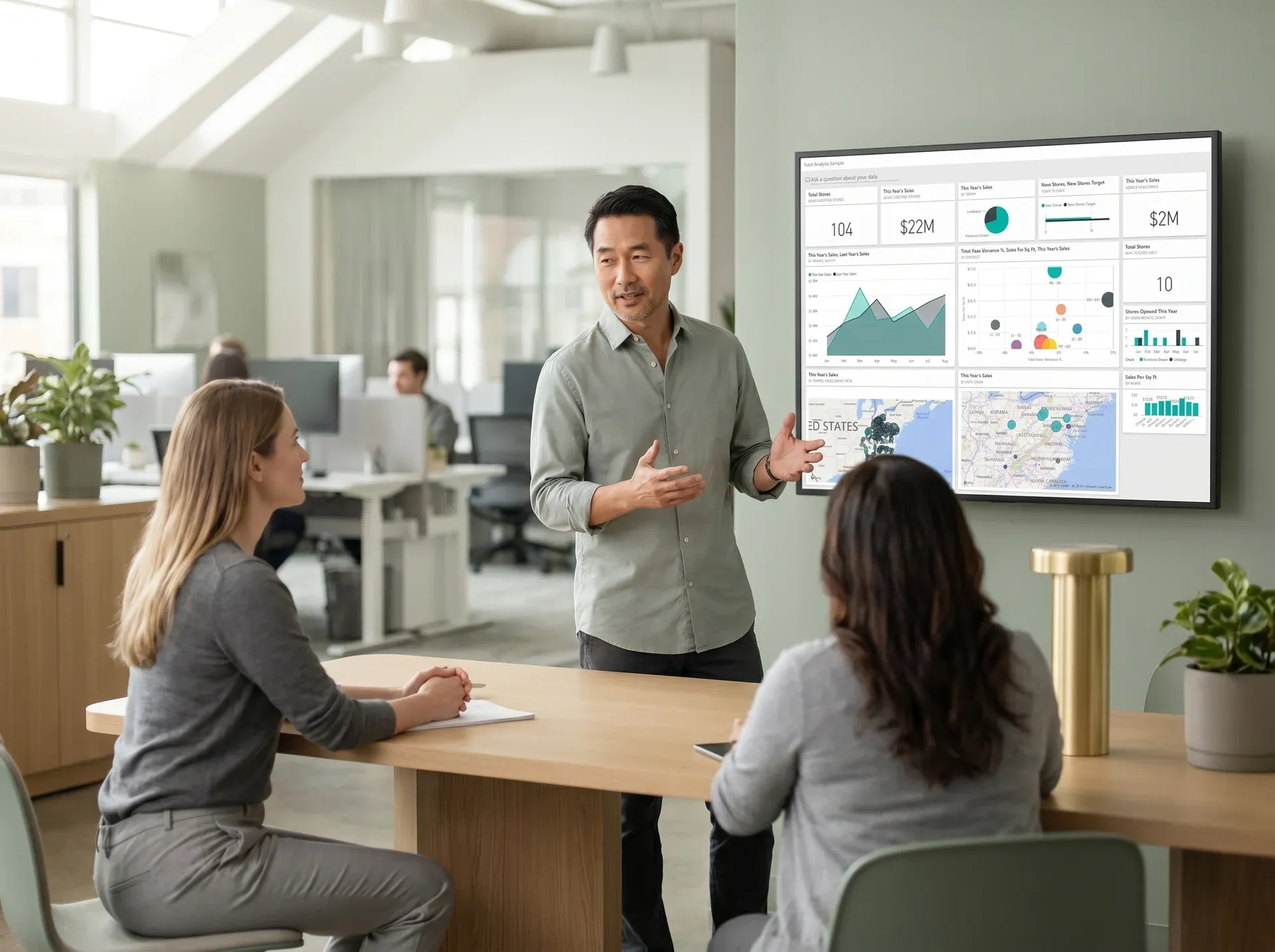 Senior business advisor presenting strategic growth roadmap to executive leadership team Senior business advisor presenting strategic growth roadmap to executive leadership team