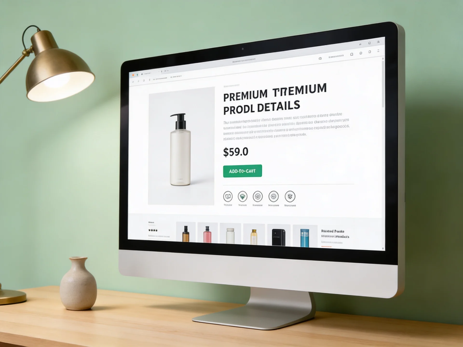 WooCommerce storefront product page design mockup WooCommerce storefront product page design mockup