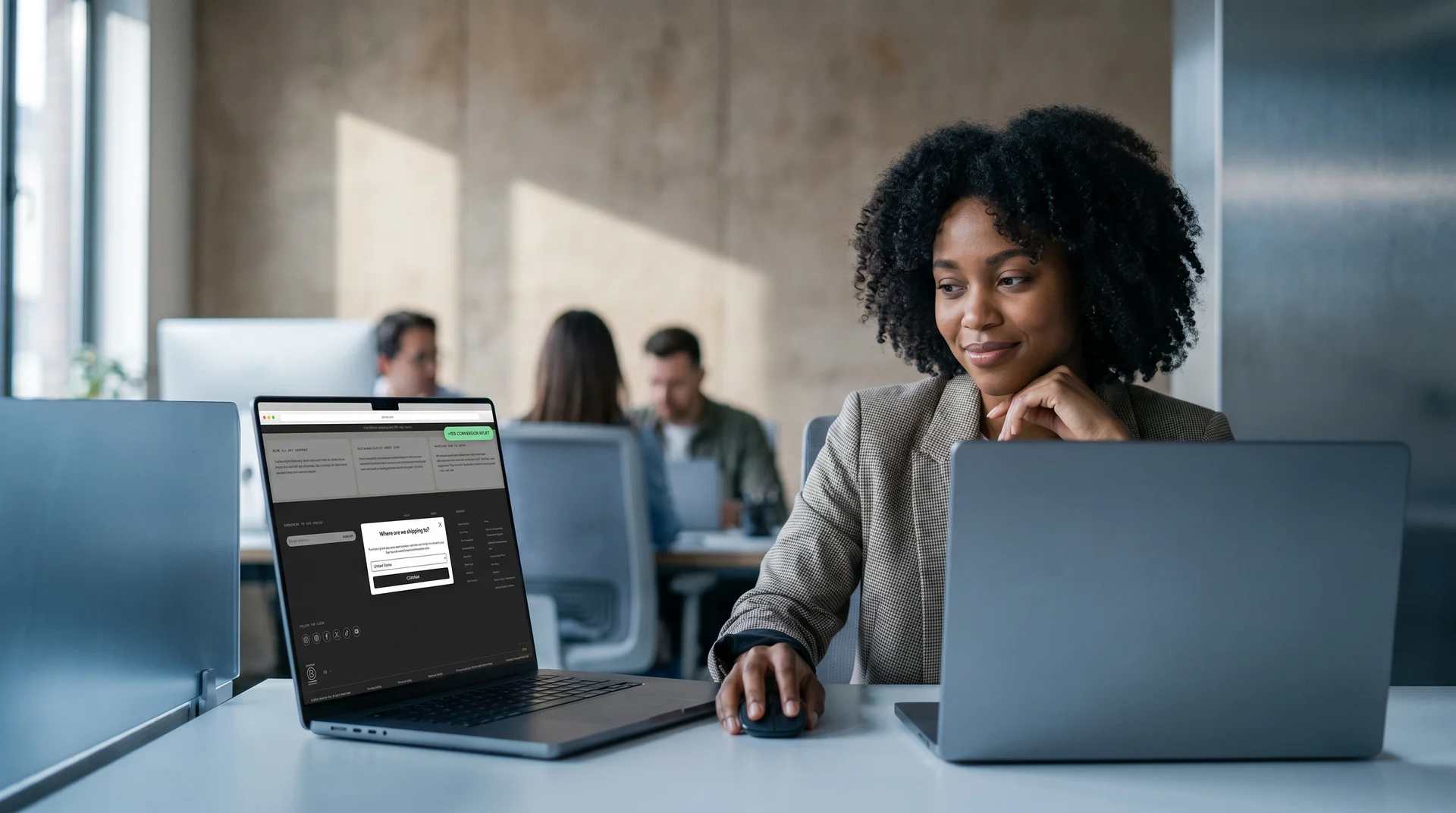 A conversion focused landing page mockup with hero headline, social proof row, and a single primary call to action visible A conversion focused landing page mockup with hero headline, social proof row, and a single primary call to action visible