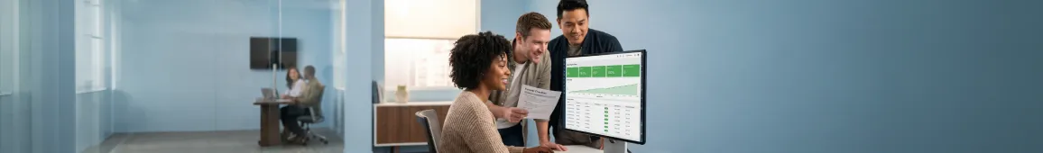 Cloud operations specialist reviewing healthy post-migration CloudWatch monitoring dashboard, calm and satisfied, in a clean modern office Cloud operations specialist reviewing healthy post-migration CloudWatch monitoring dashboard, calm and satisfied, in a clean modern office