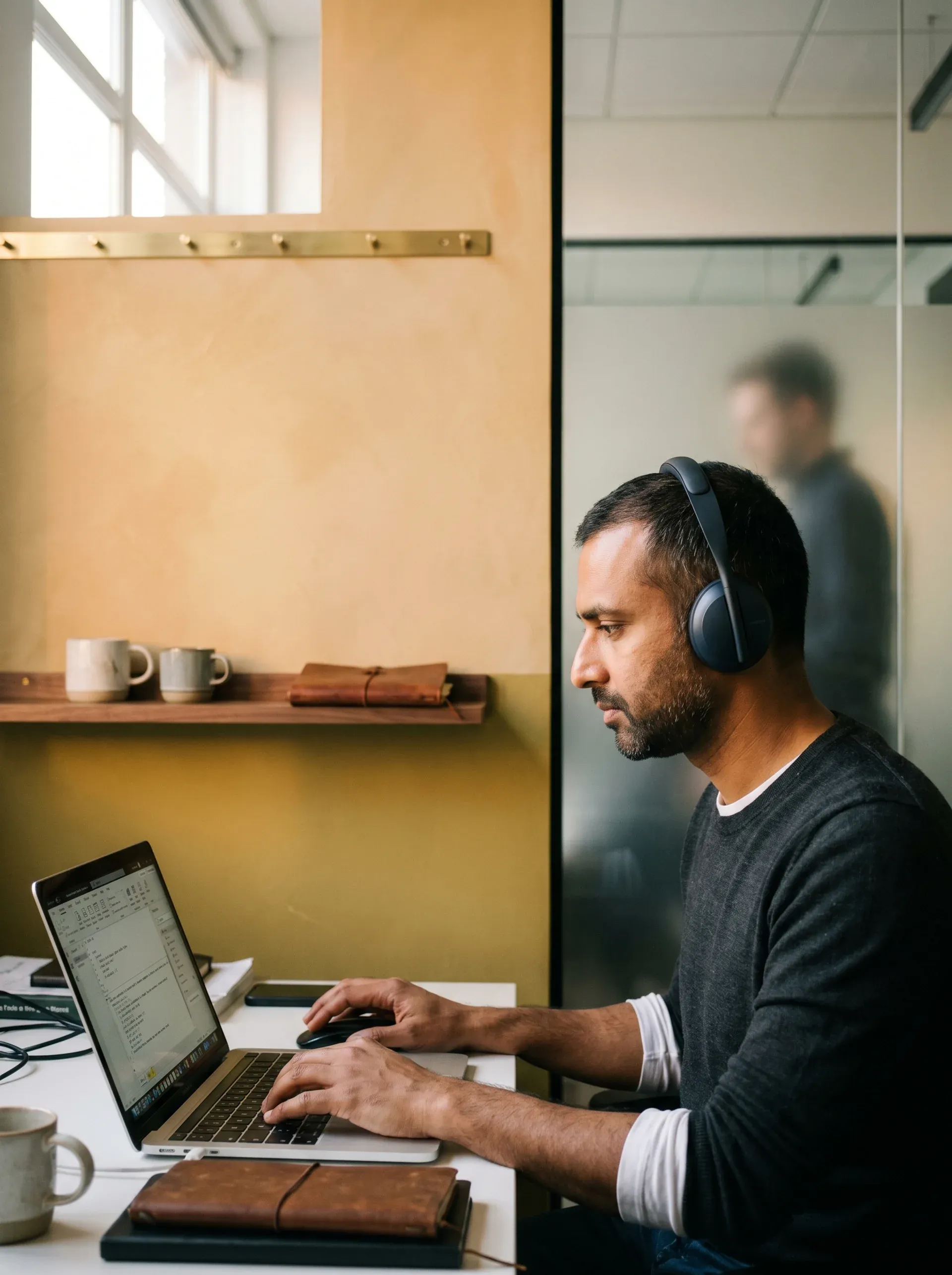 Senior Data Analysis Expressions engineer at desk Senior Data Analysis Expressions engineer at desk