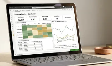 Power BI Inventory Health Dashboard sample Power BI Inventory Health Dashboard sample